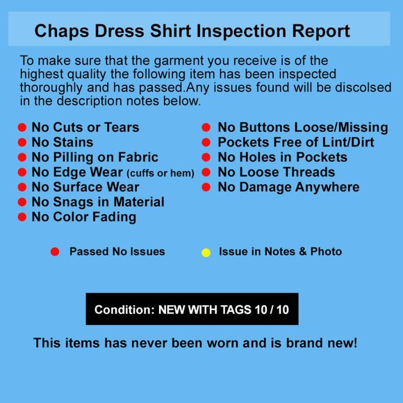 CHAPS Men's XL Button Down Dress Shirt - NWT - Picture 12 of 13